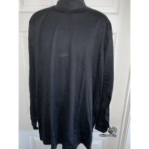 Lands End Mens Turtleneck Shirt Size XXL 50-52 Long Sleeve Shirt Black NEW